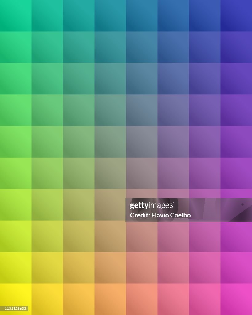 Colorful squares spectrum background