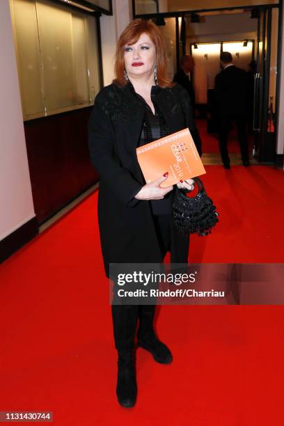 Actress Catherine Jacob attends the Cesar Film Awards 2019 at Salle Pleyel on February 22, 2019 in Paris, France.