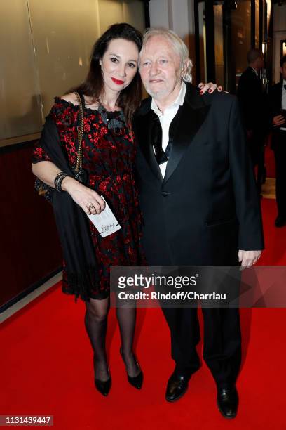 Actor Niels Arestrup and Isabelle Le Nouvel attend the Cesar Film Awards 2019 at Salle Pleyel on February 22, 2019 in Paris, France.