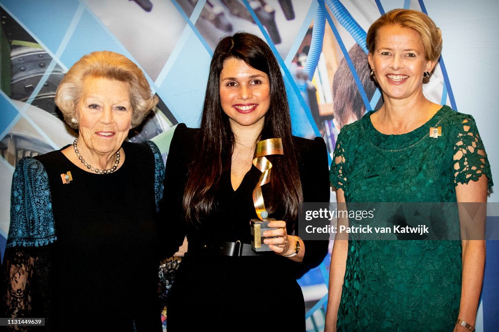 Princess Mabel Of The Netherlands And Princess Beatrix Netherlands Attend The Prince Friso Award In Veldhoven