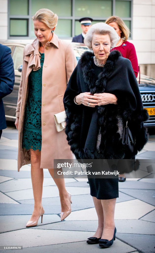 Princess Mabel Of The Netherlands And Princess Beatrix Netherlands Attend The Prince Friso Award In Veldhoven