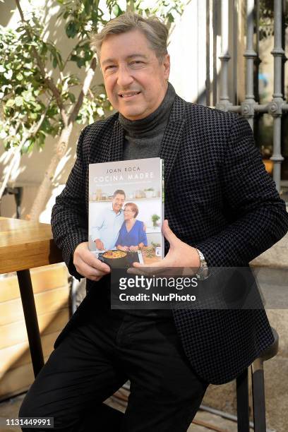 Spanish chef Joan Roca poses during the presentation of the book COCINA MADRE in Madrid, Spain. March 18, 2019