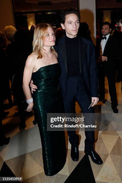 Melanie Thierrry and Raphael attend the Cesar Film Awards 2019 at Salle Pleyel on February 22, 2019 in Paris, France.