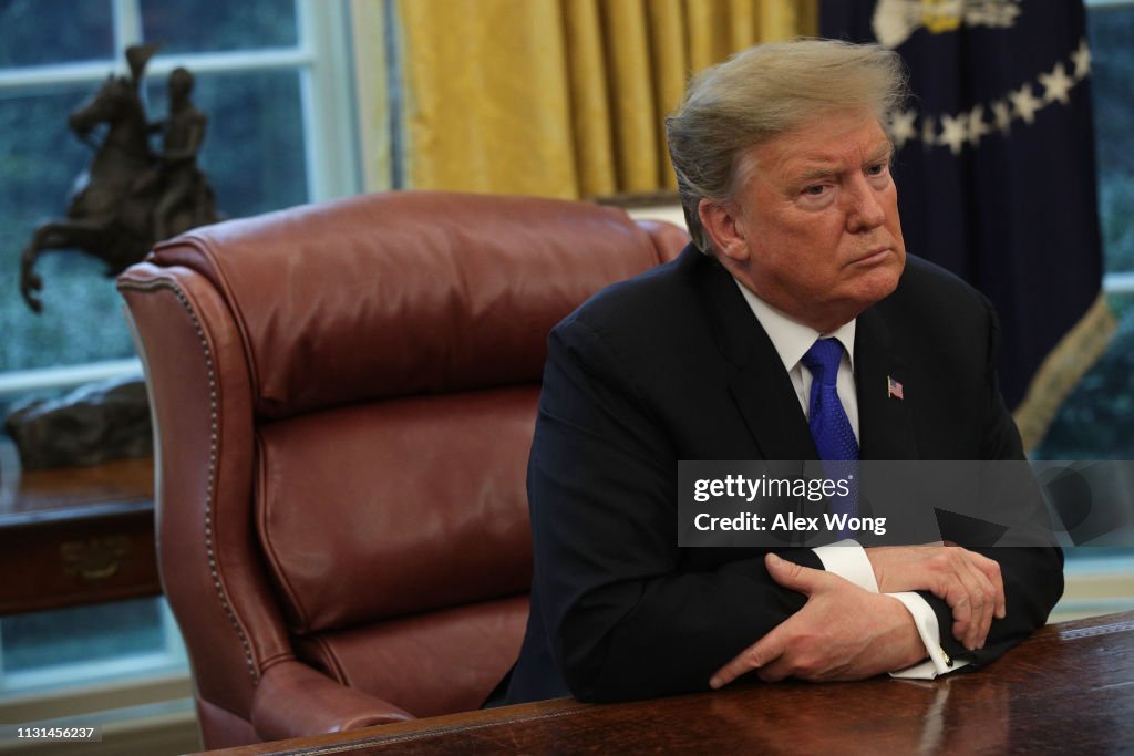 President Trump Meets With China's Vice Premier In Oval Office