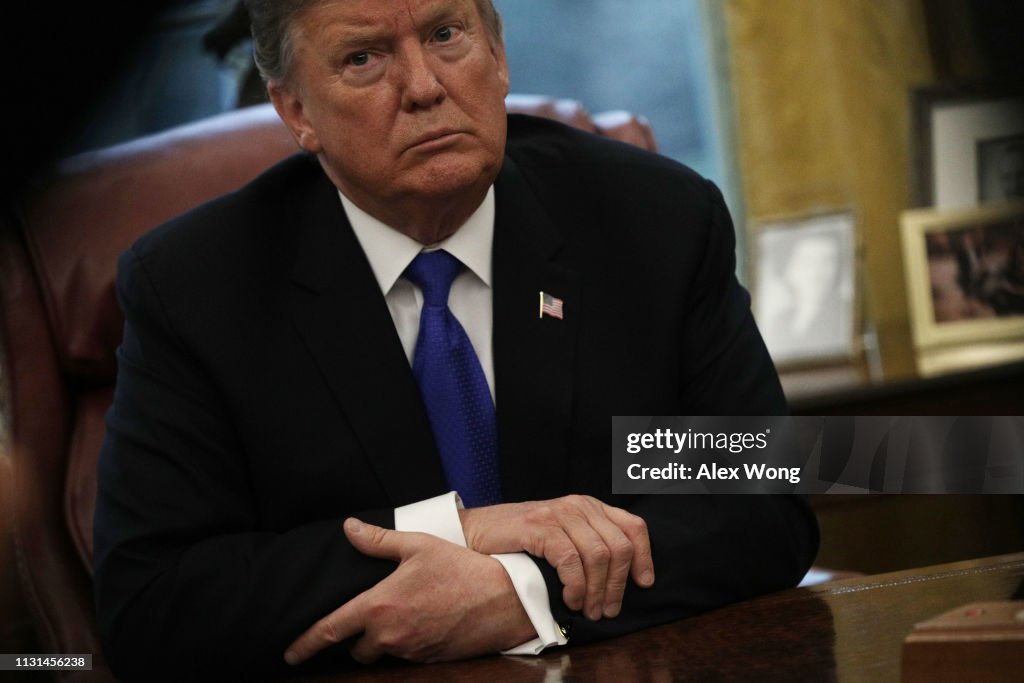 President Trump Meets With China's Vice Premier In Oval Office