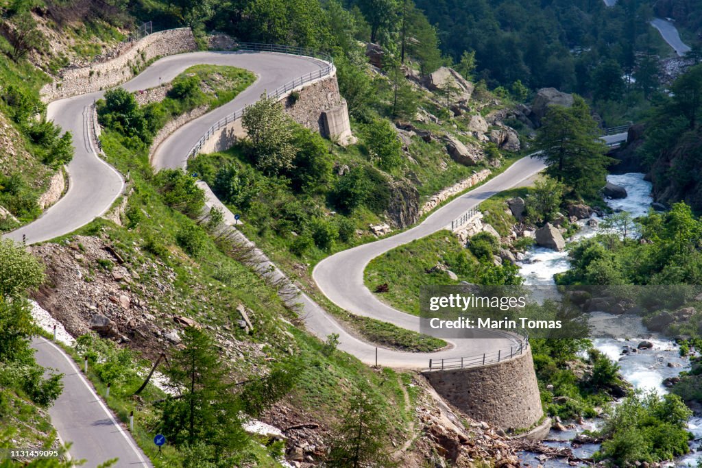Col De La Bonnette Mountain Road High-Res Stock Photo - Getty Images