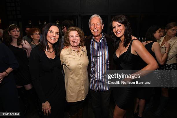 Producer Anne Renton with actors Rebecca Wackler, Richard Chamberlain and Angelique Cabral attend The Perfect Family's premiere after-party at the...