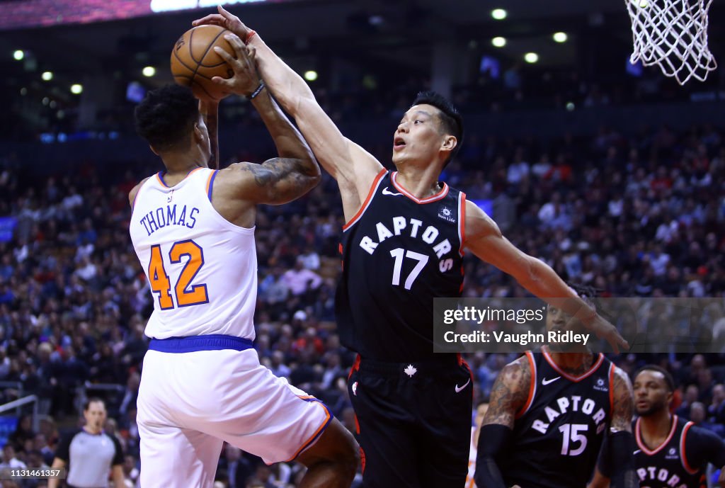 New York Knicks v Toronto Raptors