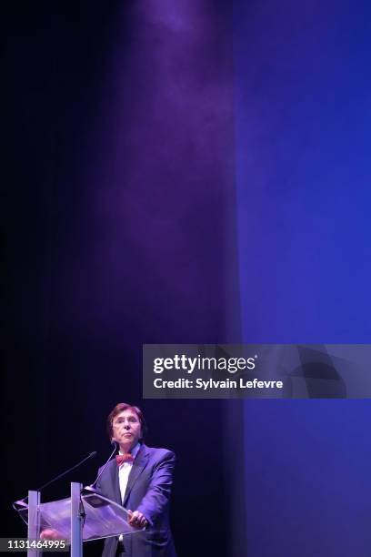 Festival president Elio Di Rupo attends closing ceremony of 34th Mons International Film Festival on February 22, 2019 in Mons, Belgium.