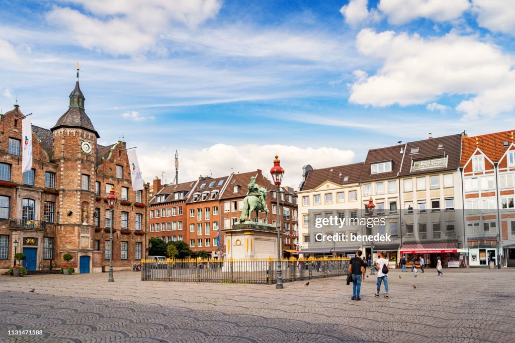 Marketplace in Old Town Dusseldorf Germany