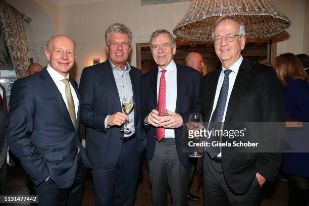 Dr. Stephan Galler, Dieter Reiter, Mayor of Munich, Georg Freiherr von Waldenfels, Prof. Dr. Heinrich von Pierer, CEO Pierer Consult during the...