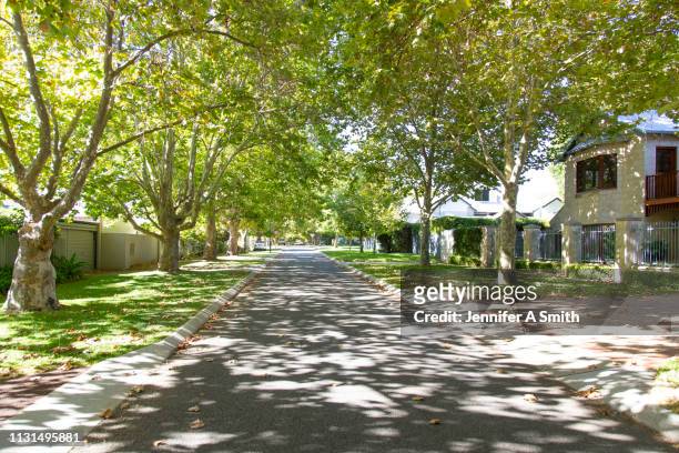 perth suburban street - perth australia foto e immagini stock