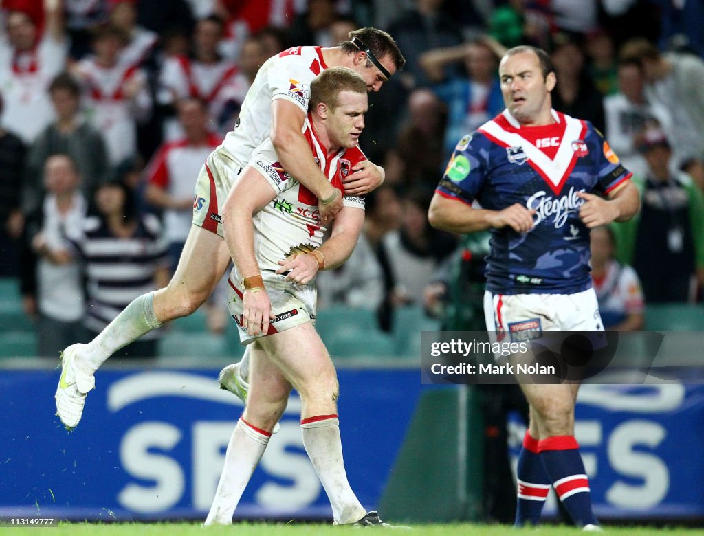 NRL Rd 7 - Roosters v Dragons