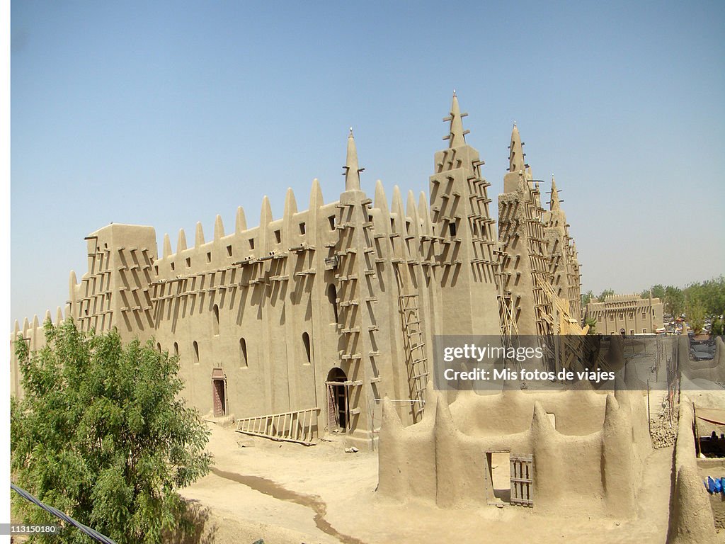 Mezquita de Djenne Mali mosque 08 panoramica