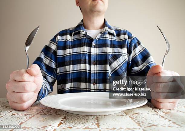 ready for dinner - empty plate stock pictures, royalty-free photos & images