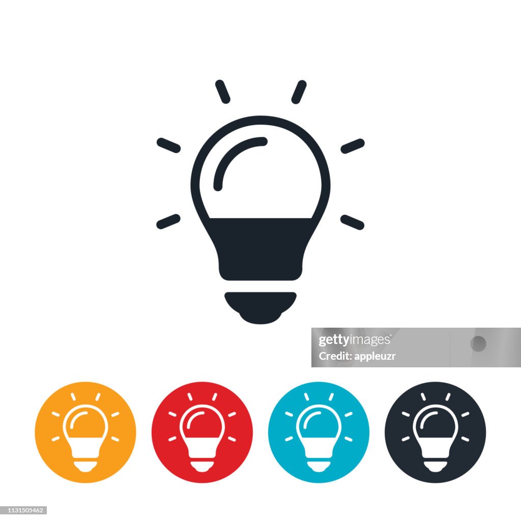 LED-Leuchtstoff-Icon
