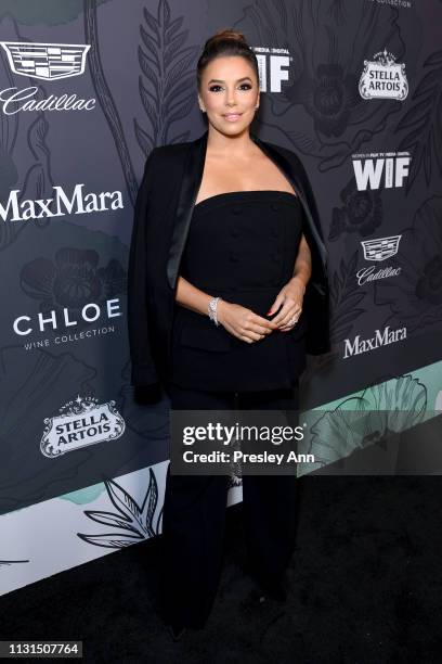 Eva Longoria attends the 12th Annual Women in Film Oscar Nominees Party Presented by Max Mara with additional support from Chloe Wine Collection,...