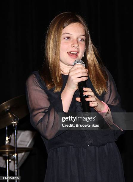 Jamison Bess Belushi performs at The Opening Night After Party for "Born Yesterday" on Broadway at The Edison Ballroom on April 24, 2011 in New York...