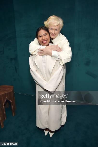 Yalitza Aparicio and Glenn Close attend the 12th Annual Women in Film Oscar Nominees Party Presented by Max Mara with additional support from Chloe...