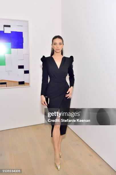 Angela Sarafyan attends the 12th Annual Women in Film Oscar Nominees Party Presented by Max Mara with additional support from Chloe Wine Collection,...