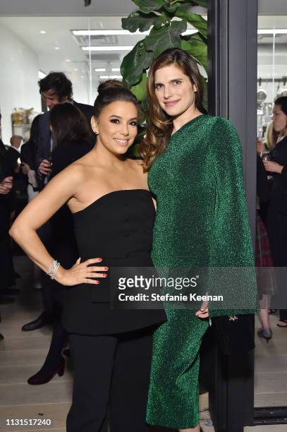Eva Longoria and Lake Bell attends the 12th Annual Women in Film Oscar Nominees Party Presented by Max Mara with additional support from Chloe Wine...