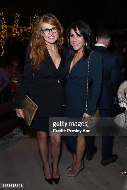 Connie Britton and Adriana Alberghetti attend the 12th Annual Women in Film Oscar Nominees Party Presented by Max Mara with additional support from...