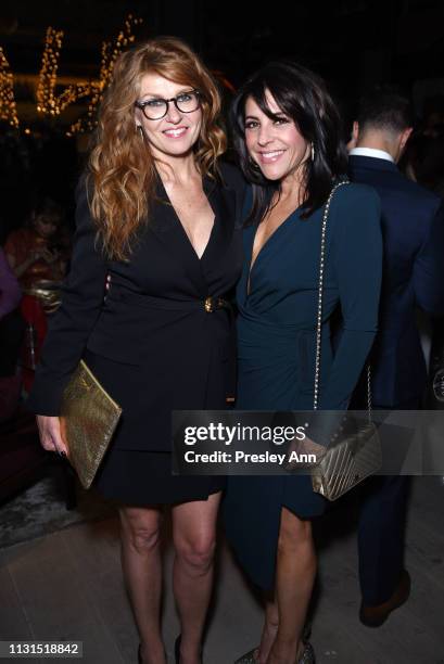 Connie Britton and Adriana Alberghetti attend the 12th Annual Women in Film Oscar Nominees Party Presented by Max Mara with additional support from...