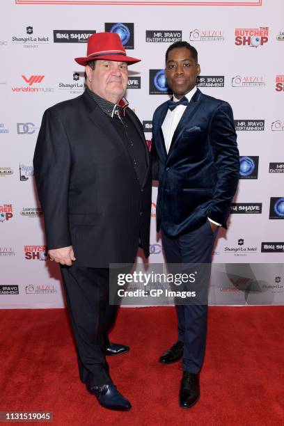 Executive Producer Gino Bravo and Executive Producer and Director Jaze Bordeaux attend the Italian Party presents "Excelsis" Movie Sneak Peek at...