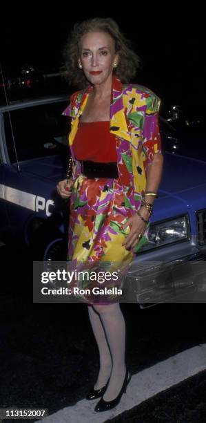 Helen Gurley Brown attends the funeral service for Carter Cooper on July 26, 1988 at St. James Church in New York City.