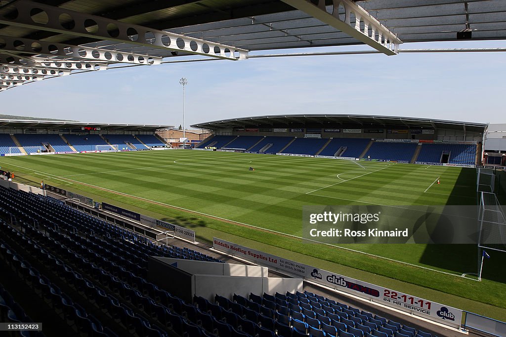 Chesterfield v Bury - npower League Two