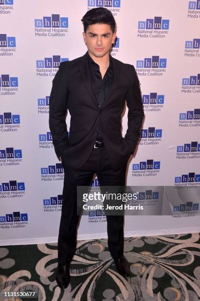 Diego Tinoco arrives at the National Hispanic Media Coalition's 22nd Annual Impact Awards Gala at the Beverly Wilshire Four Seasons Hotel on February...