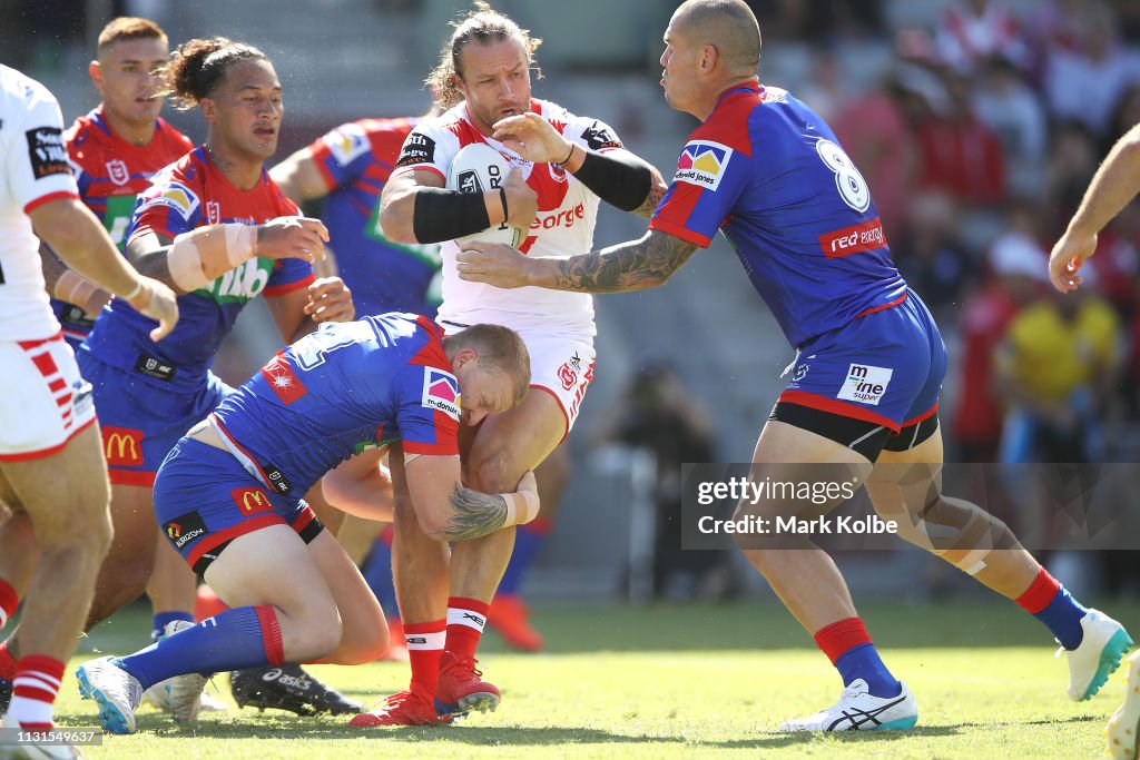 NRL Trial: Dragons v Knights