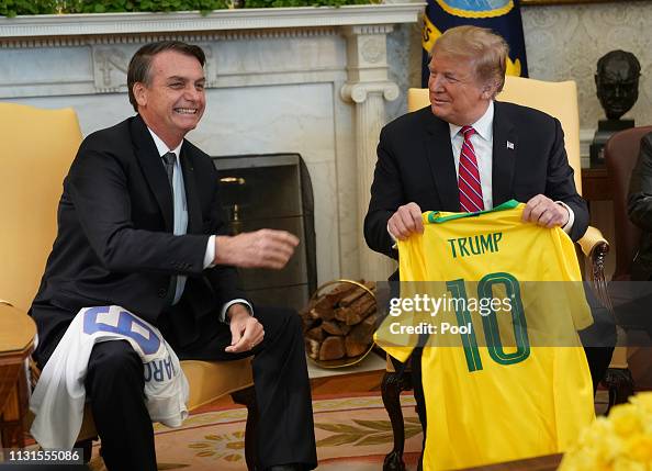 President Trump Holds Joint Press Conference With Brazilian President Bolsonaro President Trump Holds Joint Press Conference With Brazilian President Bolsonaro