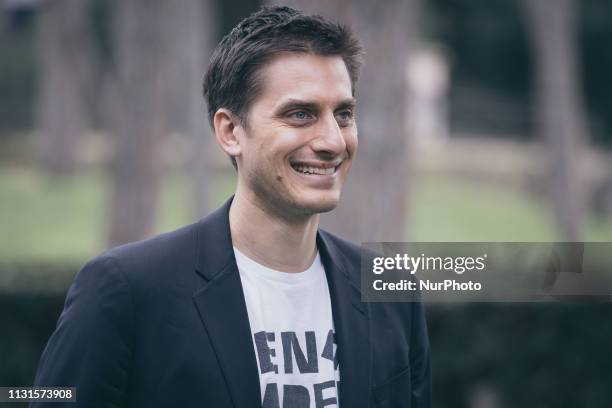 The actor Luca Marinelli attends the photocall of the movie 'Ricordi?' at the Casa del Cinema in Rome
