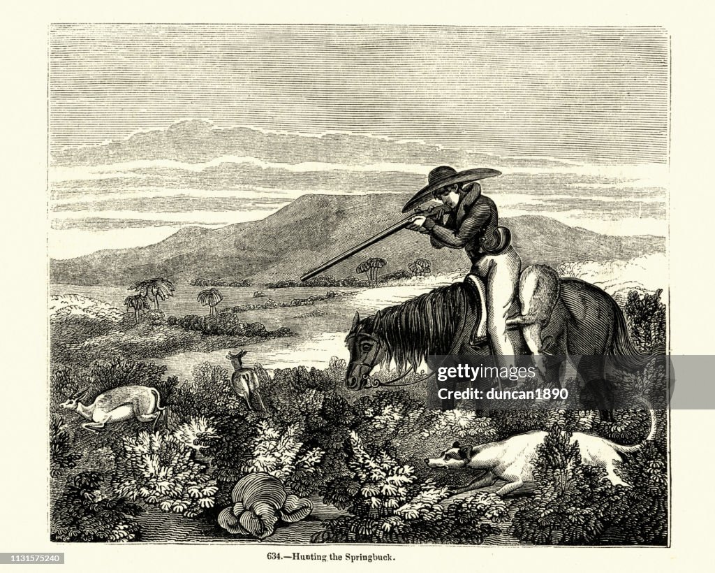 Hunting for Springbok, 19th Century