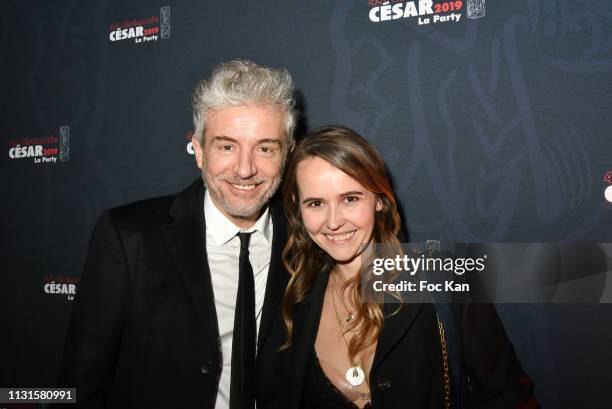 Pierre Zeni and his guest attend the 44th Cesar Awards Ceremony After Party at L'Arc on February 22, 2019 in Paris, France.