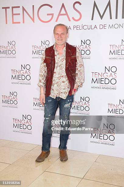 Lluis Homar attends No tengas Miedo photocall at Princesa cinema on April 25, 2011 in Madrid, Spain.