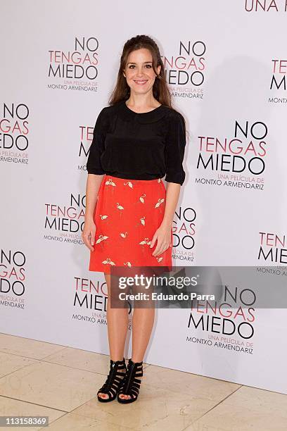 Nuria Gago attends No tengas Miedo photocall at Princesa cinema on April 25, 2011 in Madrid, Spain.