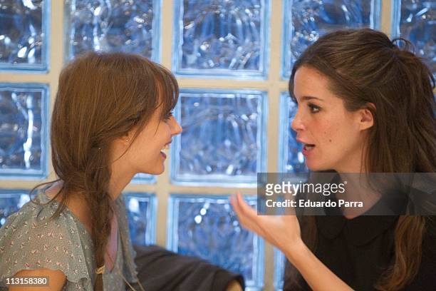Michelle Jenner and Nuria Gago attend No tengas Miedo photocall at Princesa cinema on April 25, 2011 in Madrid, Spain.