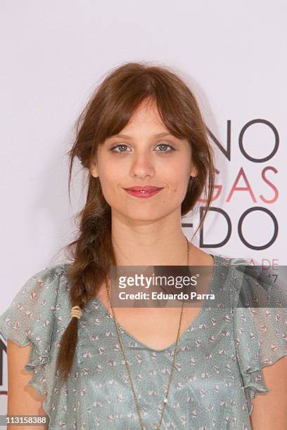 Michelle Jenner attends No tengas Miedo photocall at Princesa cinema on April 25, 2011 in Madrid, Spain.
