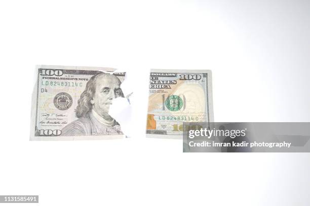 100 dollar america in creative concept - 100 dollar bill new stock-fotos und bilder