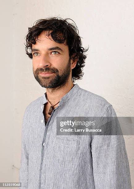 Director Mateo Gil visits the Tribeca Film Festival 2011 portrait studio on April 25, 2011 in New York City.