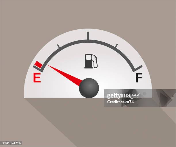 ilustrações de stock, clip art, desenhos animados e ícones de gas gauge icon - tanque de combustível