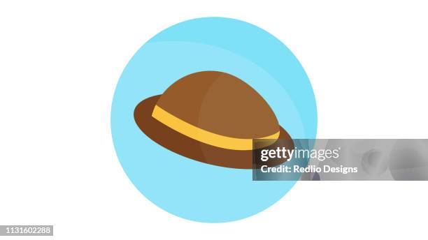 vector magic hat design shape icon - magic fashion trade show stock-grafiken, -clipart, -cartoons und -symbole