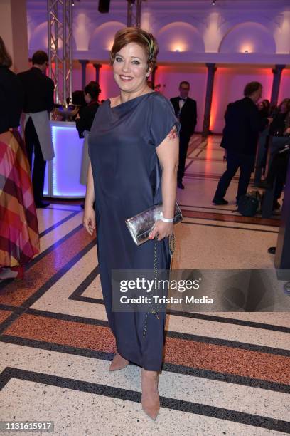 Muriel Baumeister attends the Deutscher Hoerfilmpreis on March 19, 2019 in Berlin, Germany.