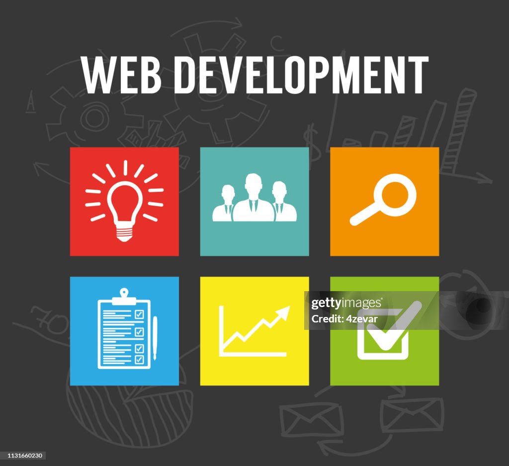 Web Development Flat Design High-Res Vector Graphic - Getty Images