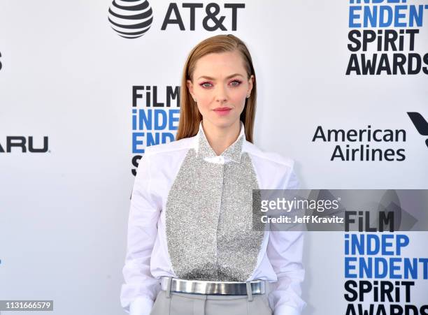 Amanda Seyfried attends the 2019 Film Independent Spirit Awards on February 23, 2019 in Santa Monica, California.