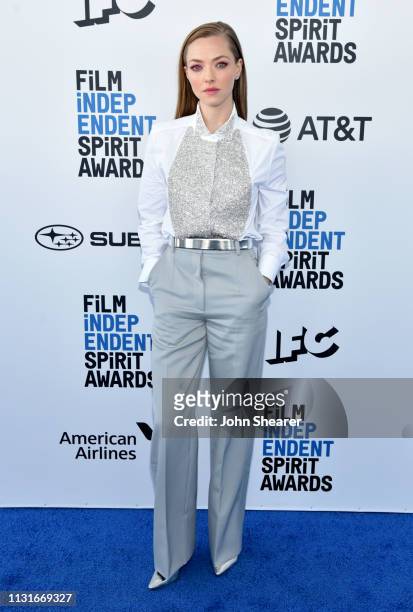 Amanda Seyfried attends the 2019 Film Independent Spirit Awards on February 23, 2019 in Santa Monica, California.
