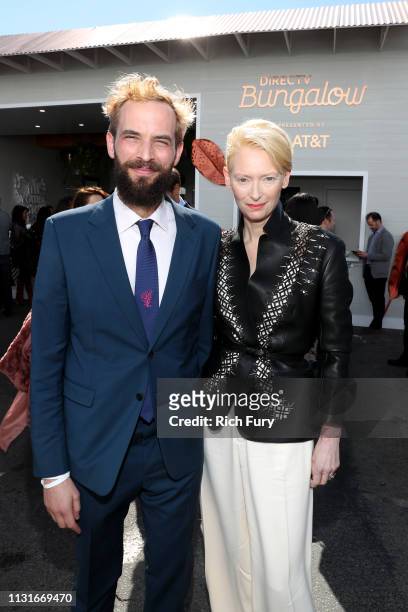 Sandro Kopp and Tilda Swinton attends the 2019 Film Independent Spirit Awards on February 23, 2019 in Santa Monica, California.