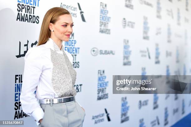 Amanda Seyfried attends the 2019 Film Independent Spirit Awards on February 23, 2019 in Santa Monica, California.